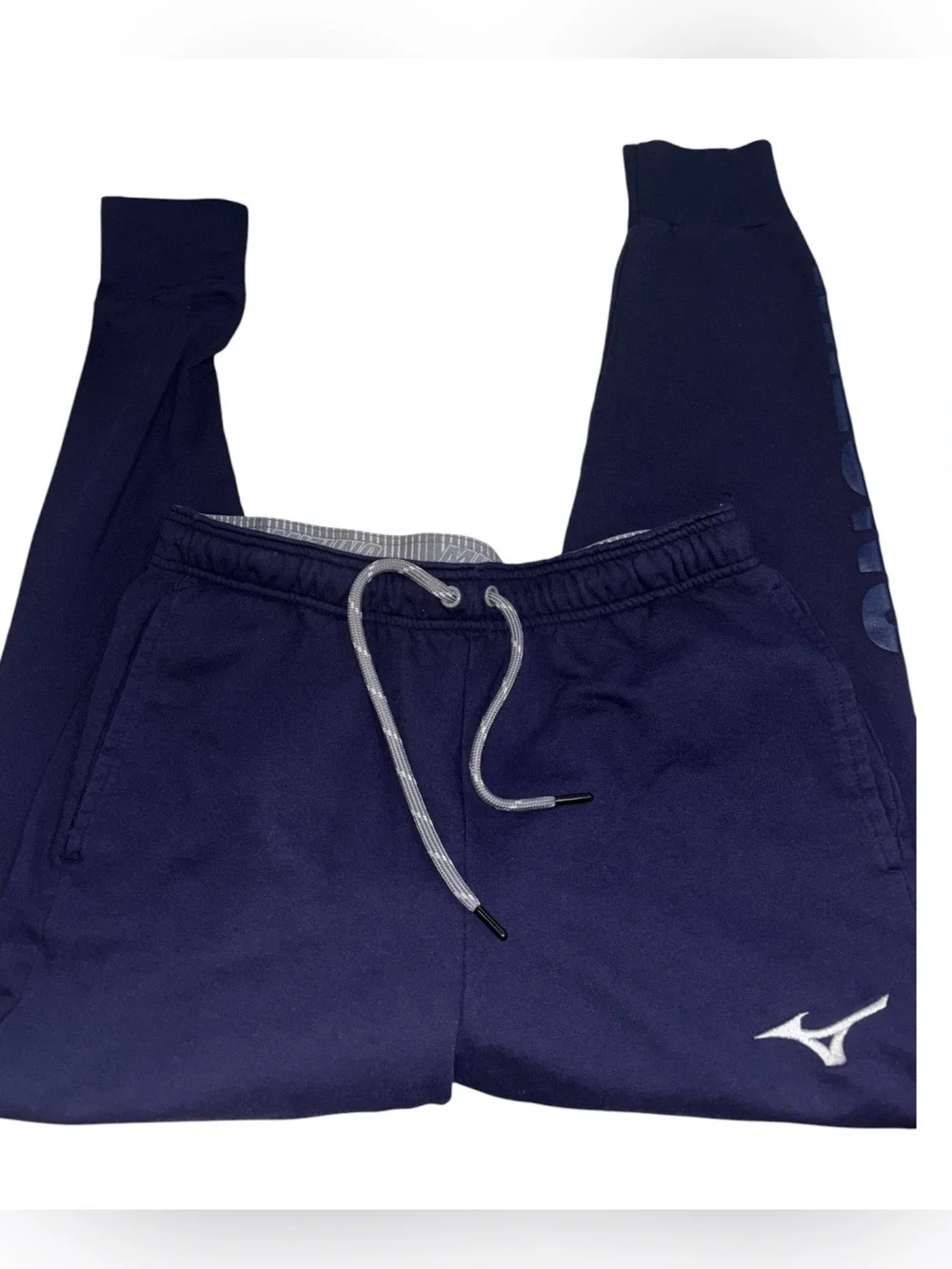 Mizuno Athletic Joggers - Navy and Heather Gray